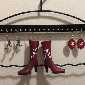 Bundle University of Alabama Earrings  & Bracelet